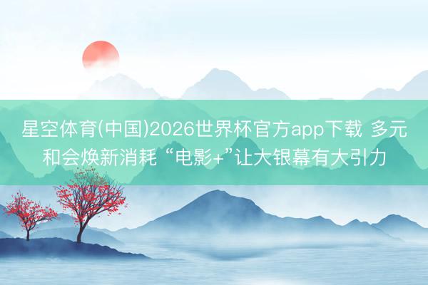 星空体育(中国)2026世界杯官方app下载 多元和会焕新消耗 “电影+”让大银幕有大引力