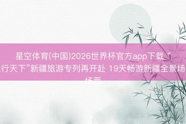 星空体育(中国)2026世界杯官方app下载 “桂行天下”新疆旅游专列再开赴 19天畅游新疆全景场面