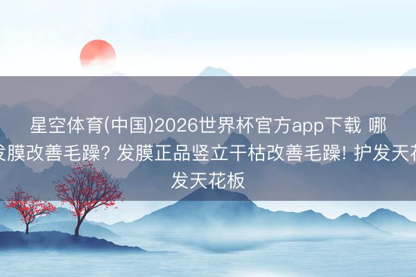 星空体育(中国)2026世界杯官方app下载 哪款发膜改善毛躁? 发膜正品竖立干枯改善毛躁! 护发天花板