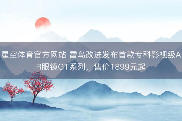 星空体育官方网站 雷鸟改进发布首款专科影视级AR眼镜GT系列，售价1899元起